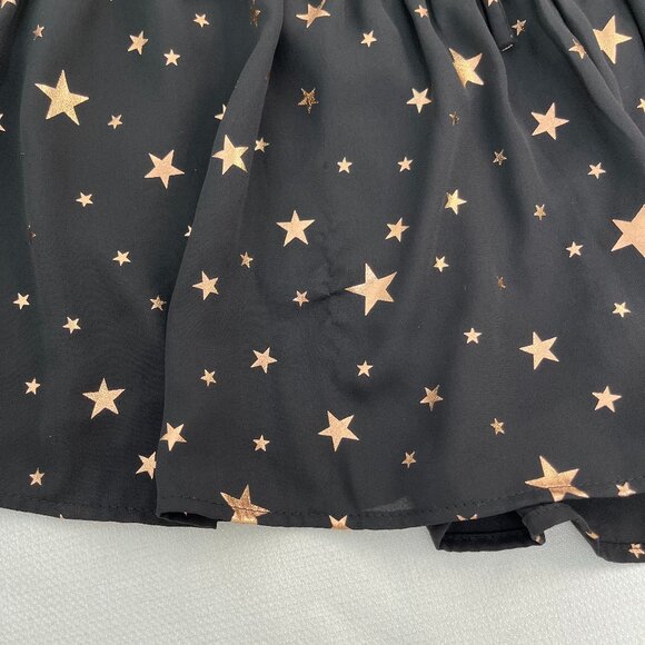 Saints & Hearts Black, Gold Stars Mini Skort Women's Sz Small - Picture 9 of 14